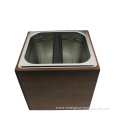 Kitchanware wood stainless steel coffee knock box